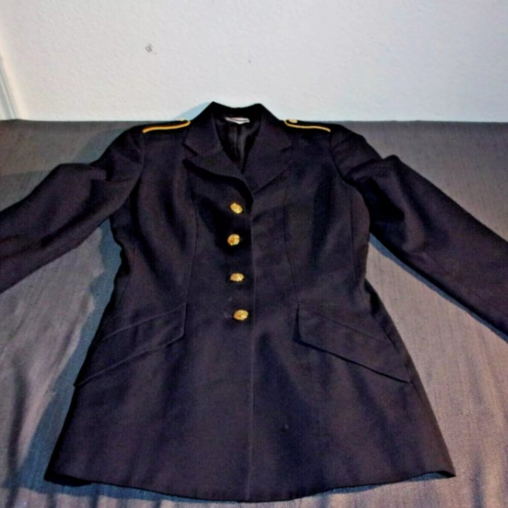 6WR UNITED STATES ARMY SERVICE UNIFORM DRESS BLUE ASU JACKET COAT WOMENS JM 126